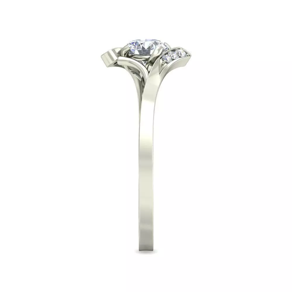 Women Ring Render 3dm STL OBJ FBX Details 3D print model_2