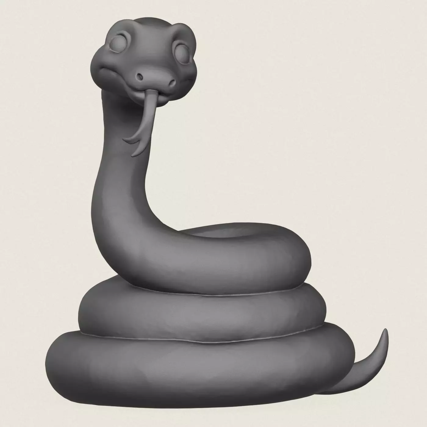 Anaconda Snake Print Ready 3D Model 3D print model_1
