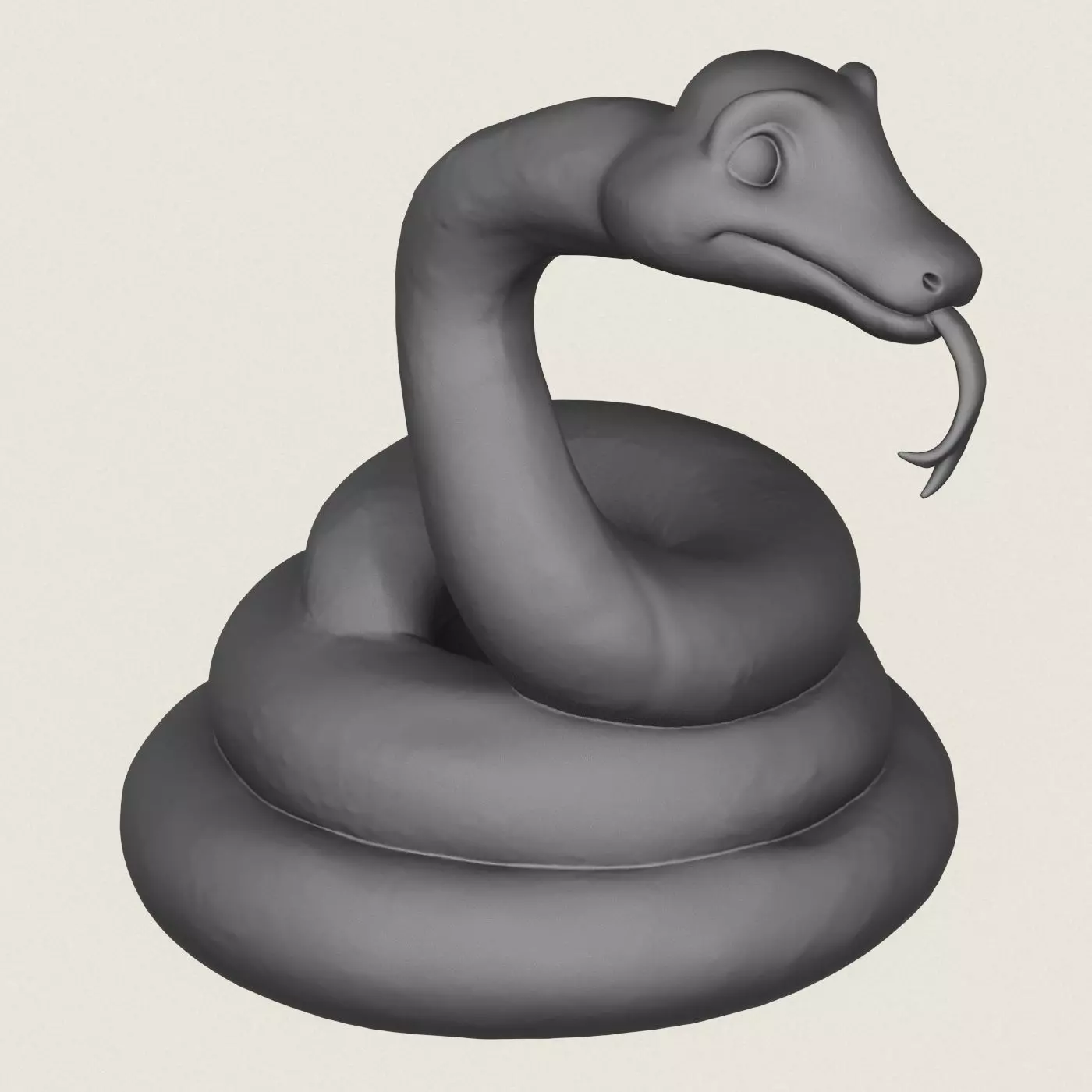 Anaconda Snake Print Ready 3D Model 3D print model_3