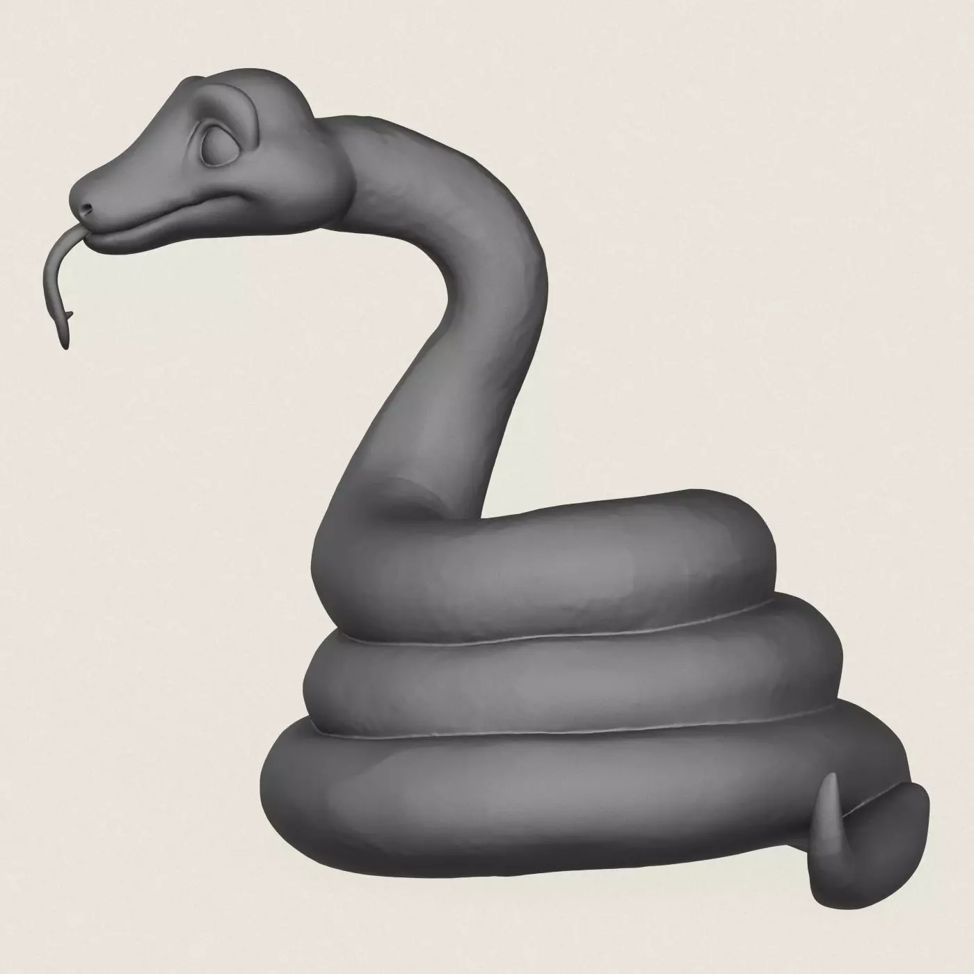 Anaconda Snake Print Ready 3D Model 3D print model_2