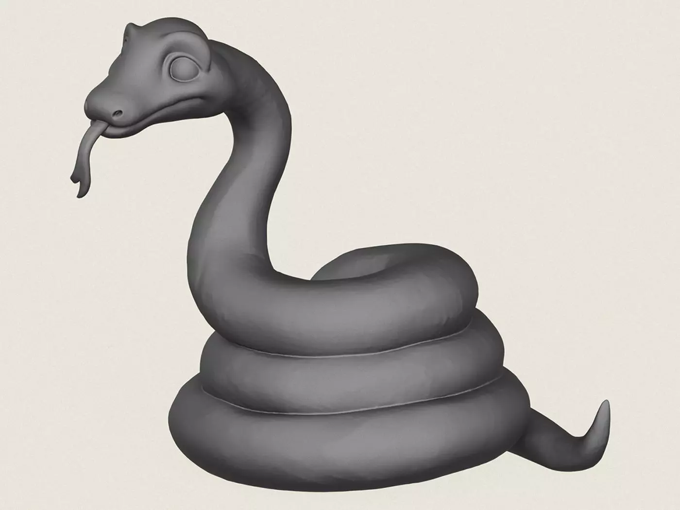 Anaconda Snake Print Ready 3D Model 3D print model_0