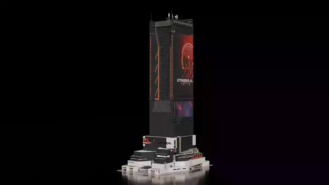 Cyberpunk building 7