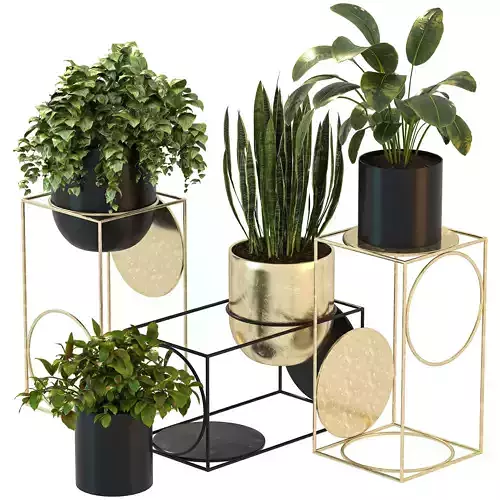 Modern Planters With Geometric Designs 02