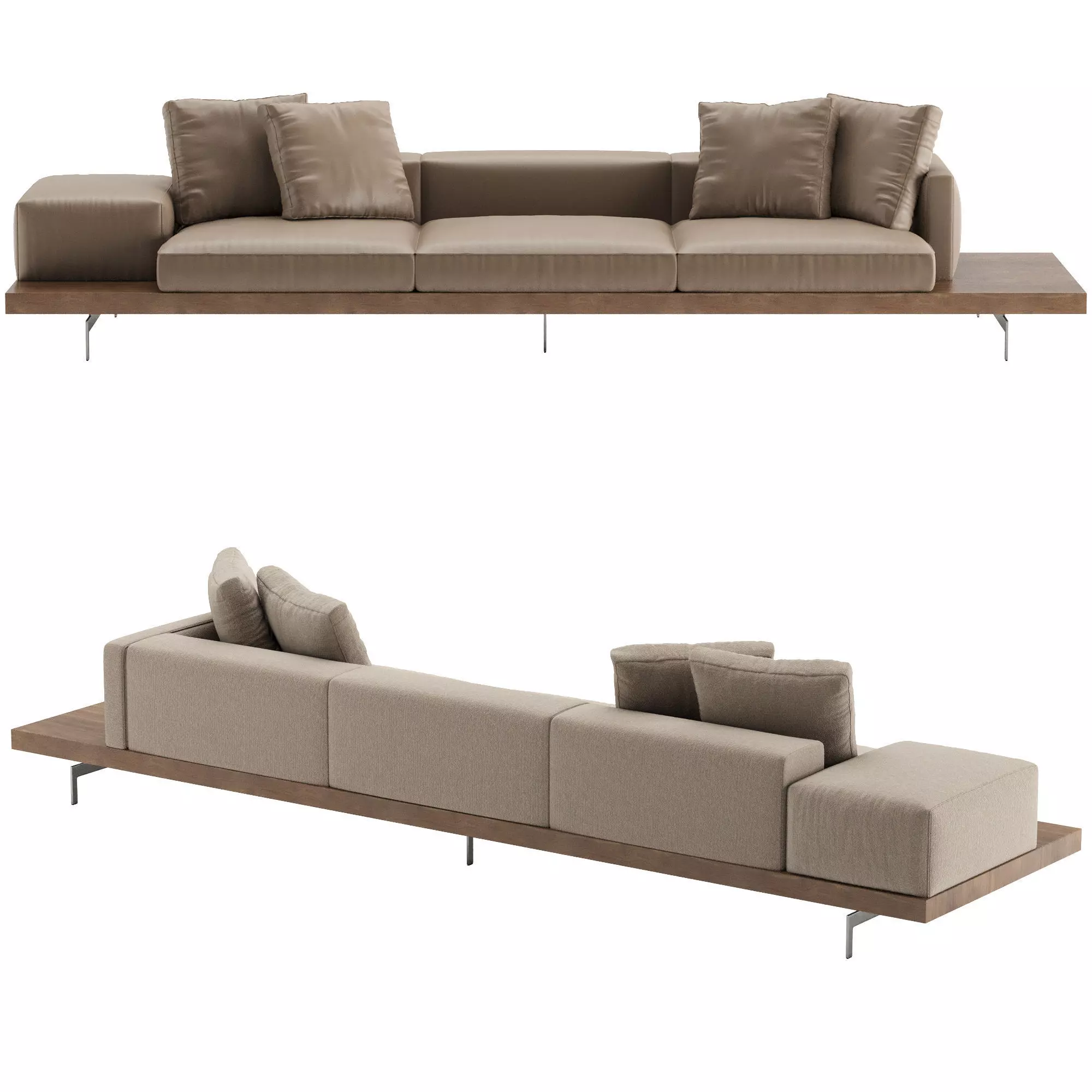 Dock High Sofa 3D model_3