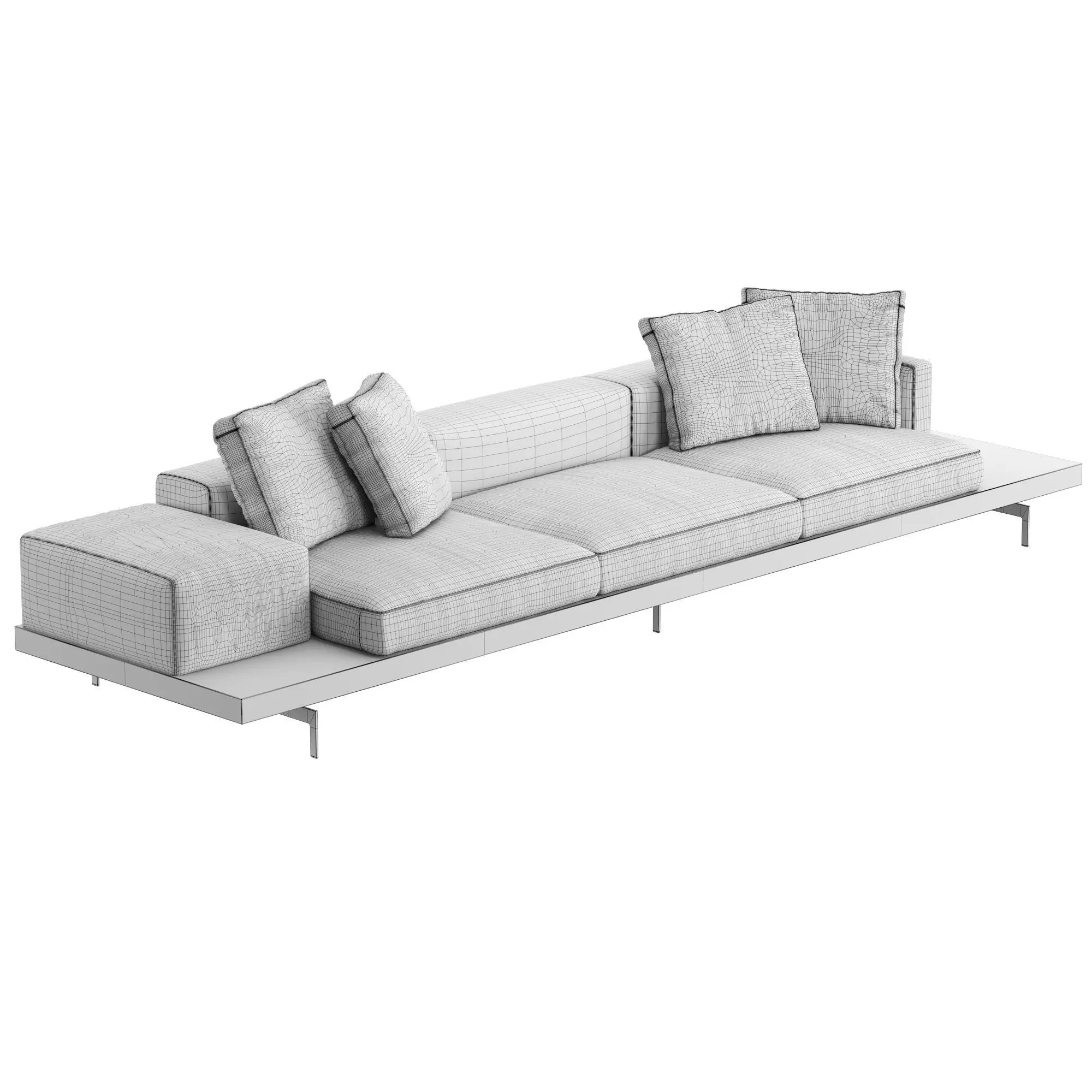 Dock High Sofa 3D model_6