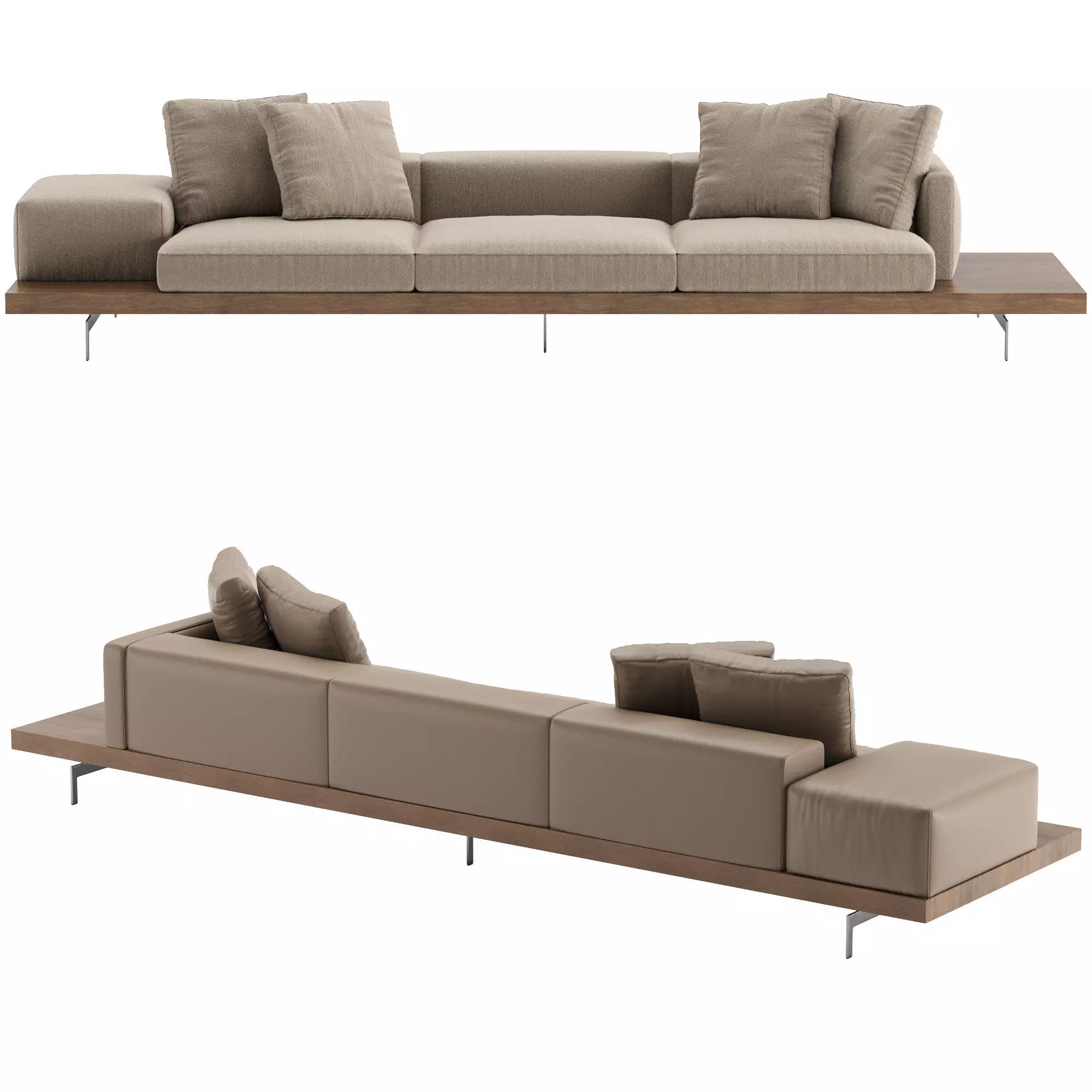 Dock High Sofa 3D model_2