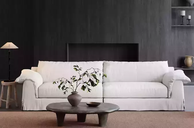 Mid Century interior scene