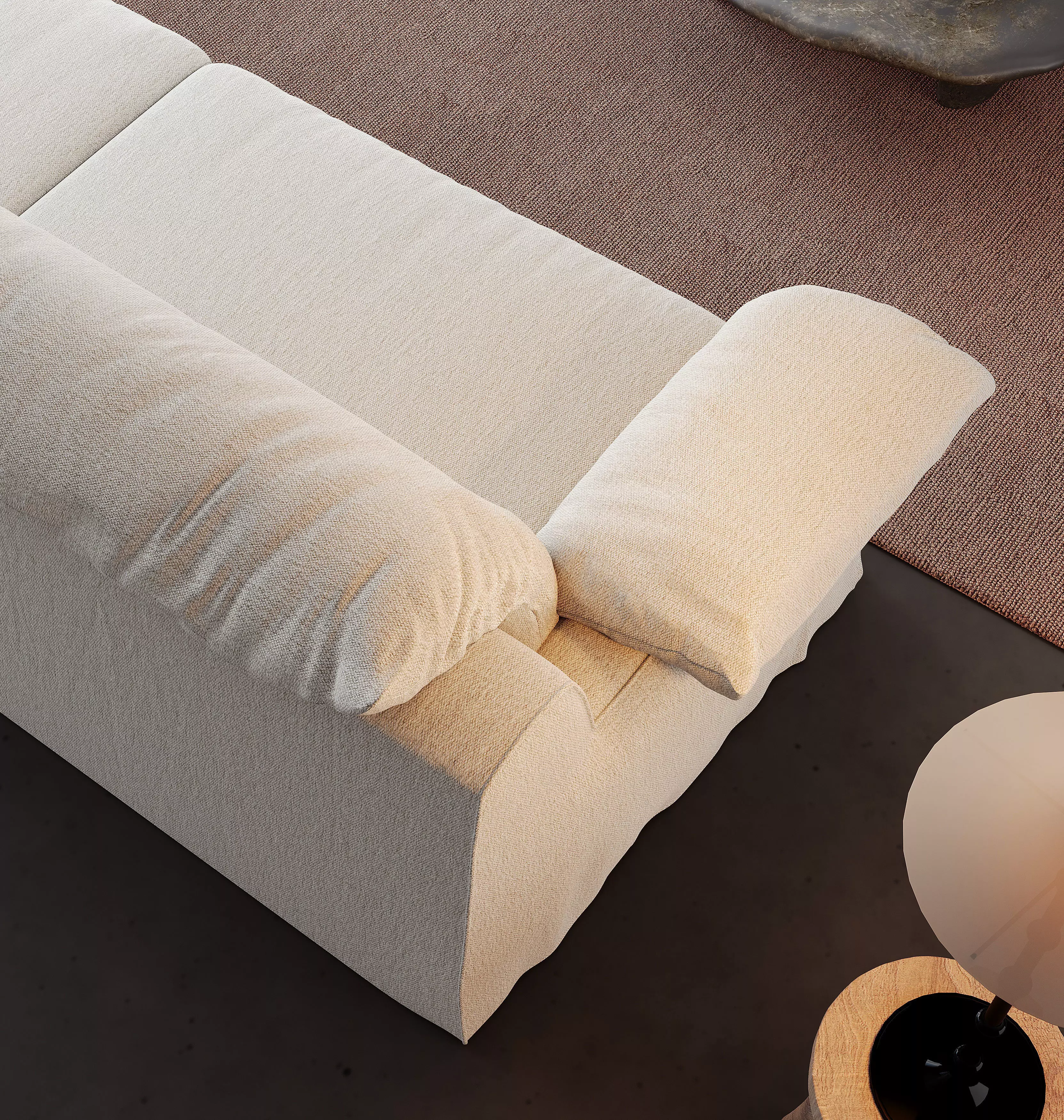 Mid Century interior scene 3D model_6