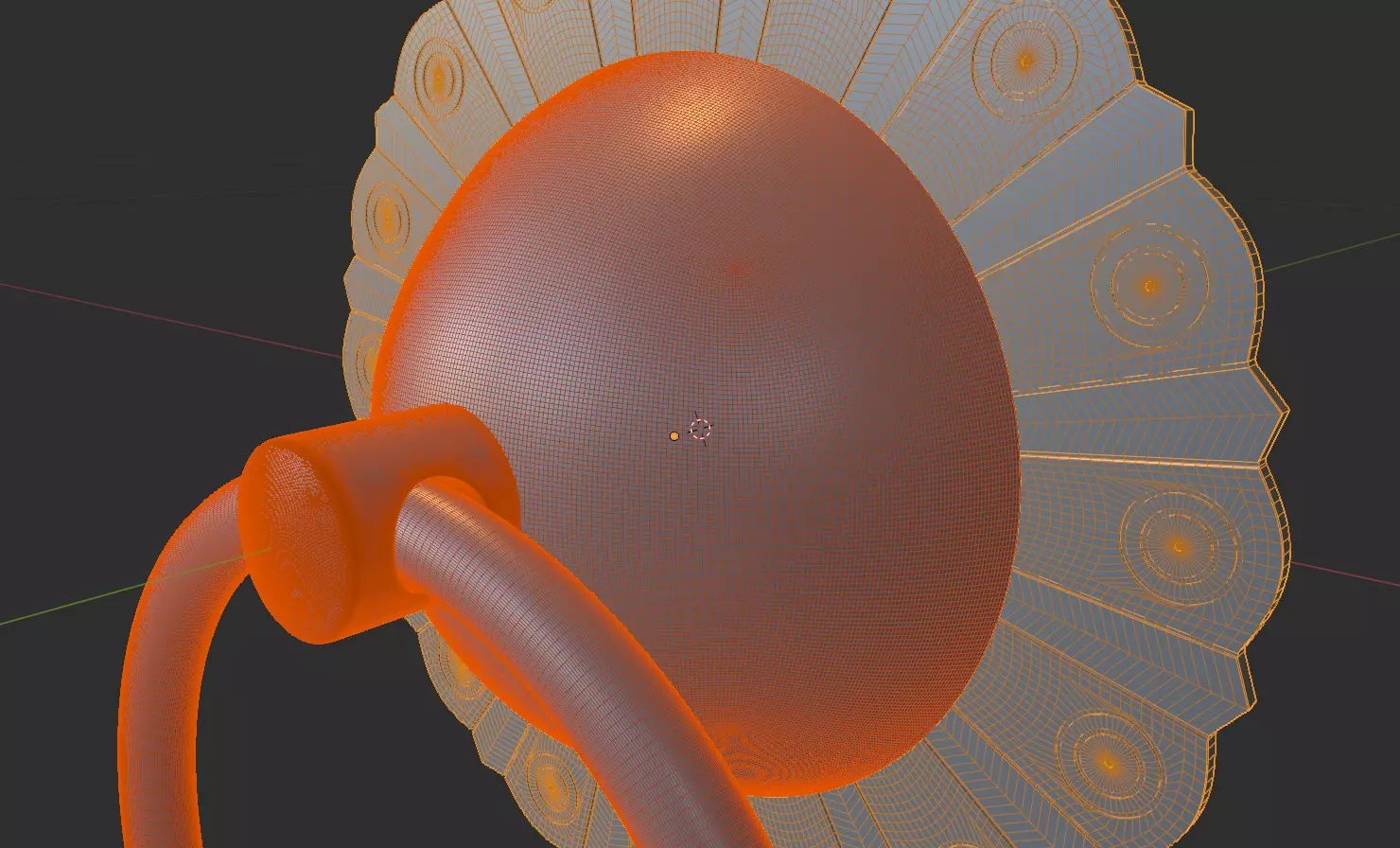 Chinese-style retro door knocker high-poly asset pack 3D print model_38