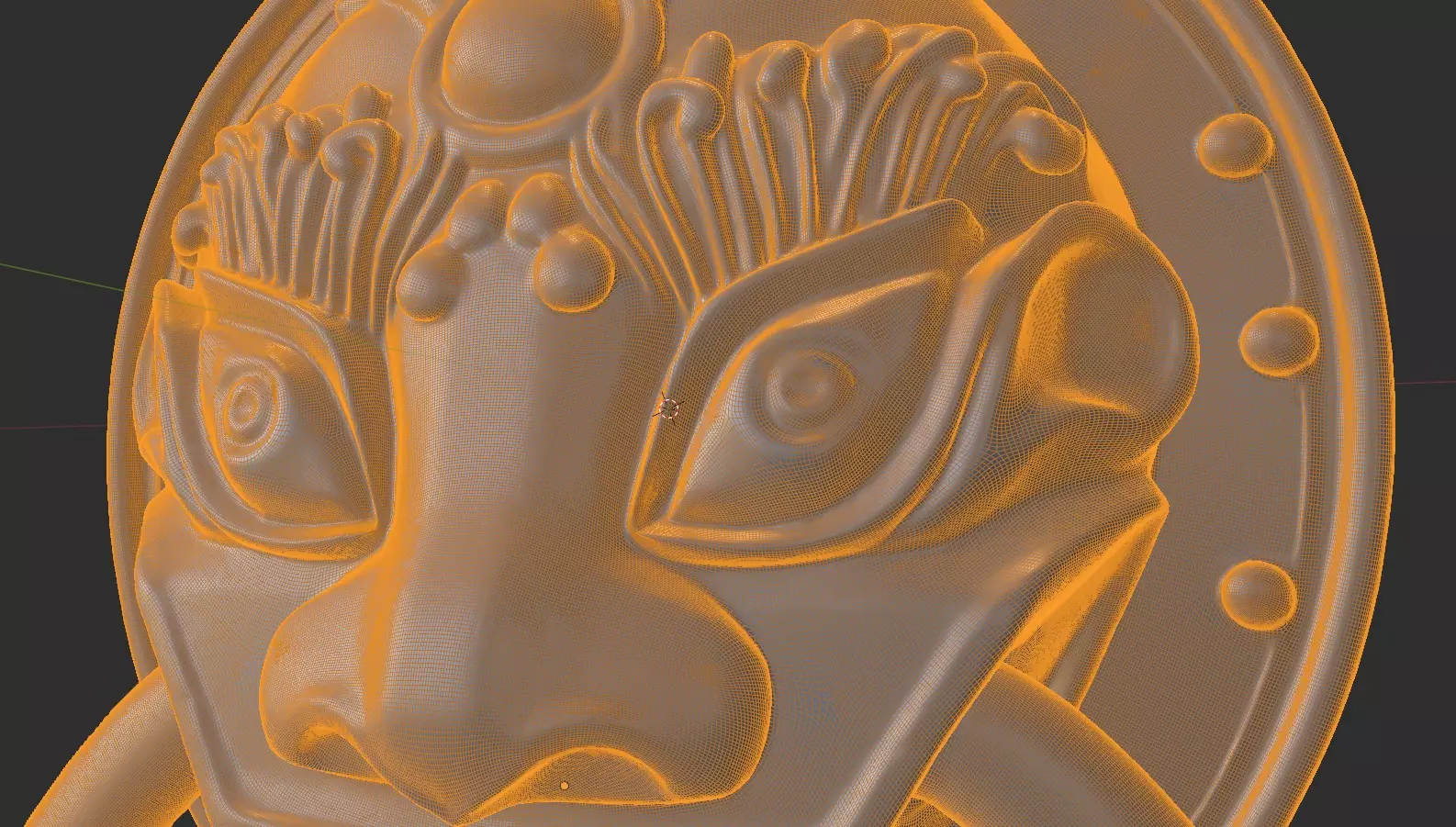 Chinese-style retro door knocker high-poly asset pack 3D print model_17