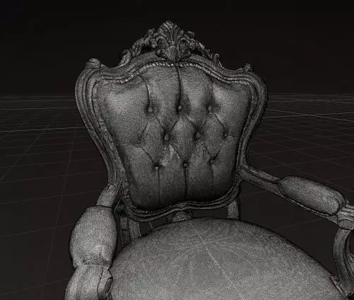 Luxe Chair 3D model_2