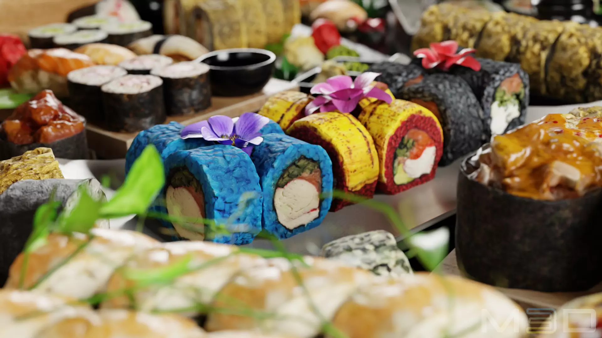 Sushi Pack Low-poly 3D model_3