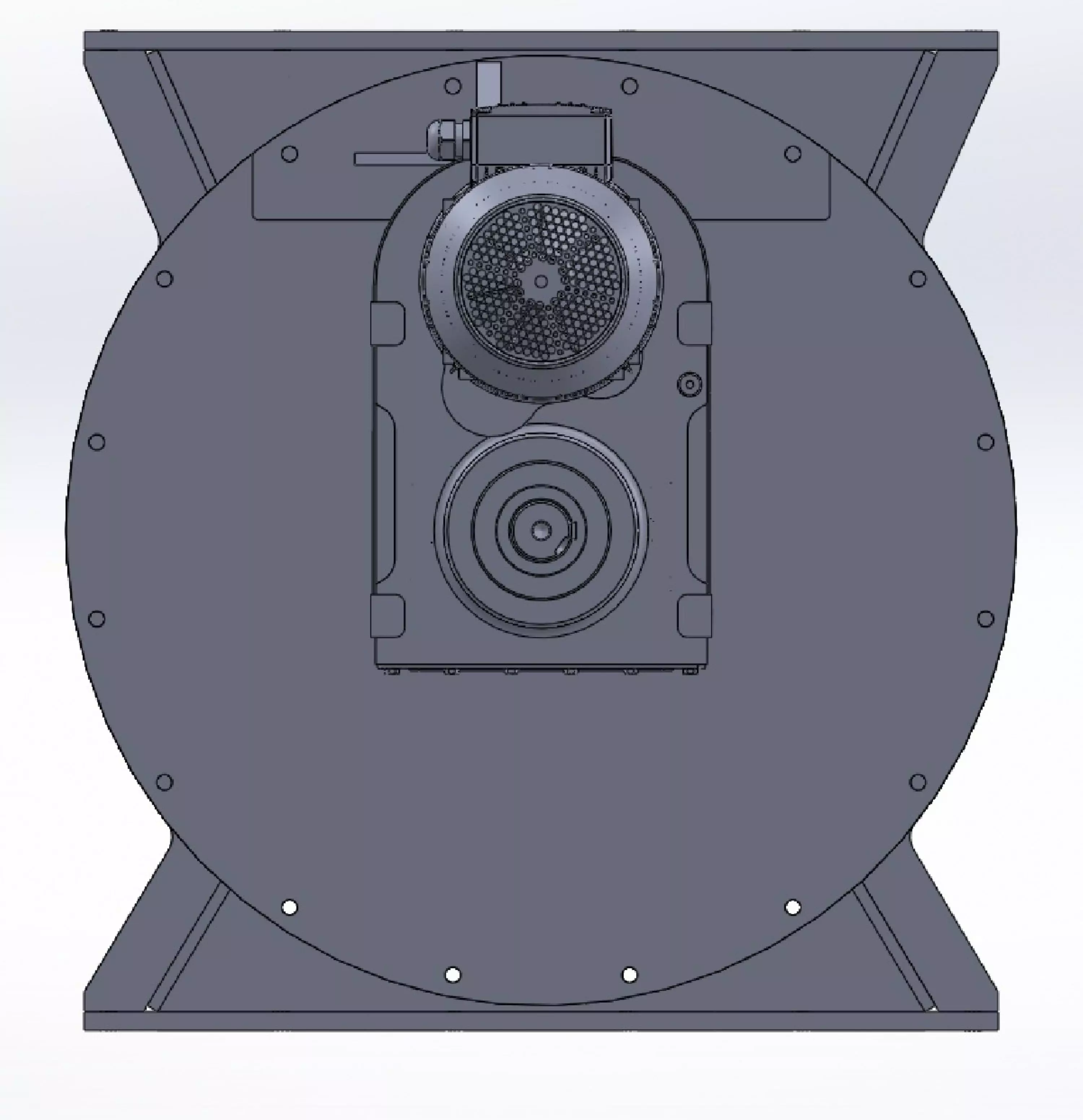 air lock 630X710X rotary feeder 3D model_3
