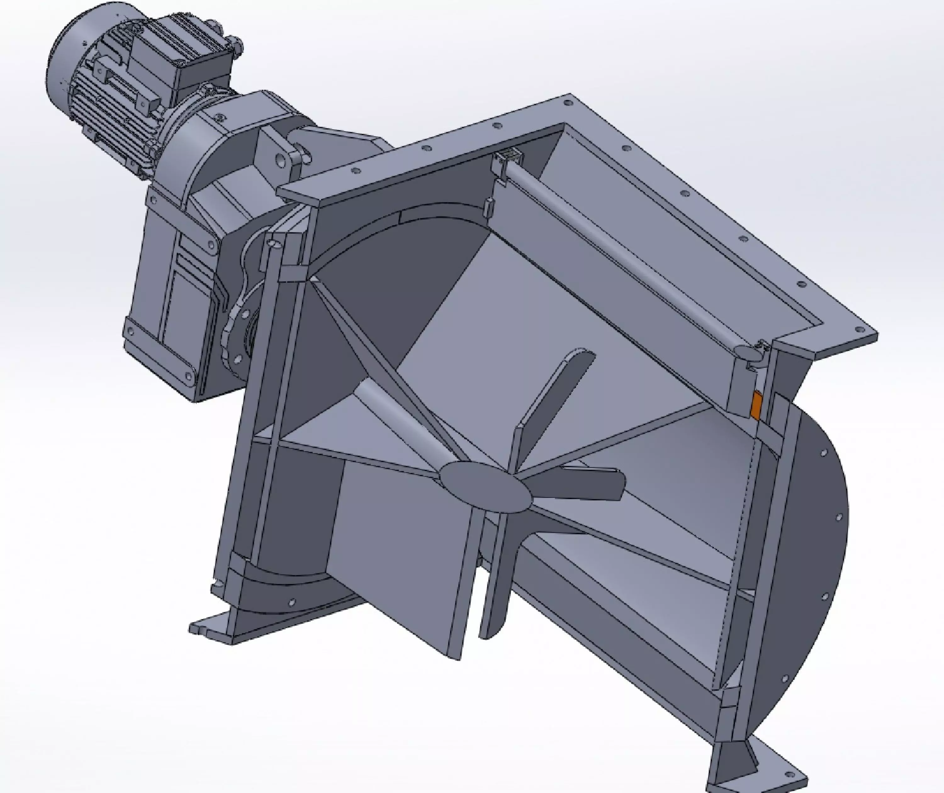 air lock 630X710X rotary feeder 3D model_6