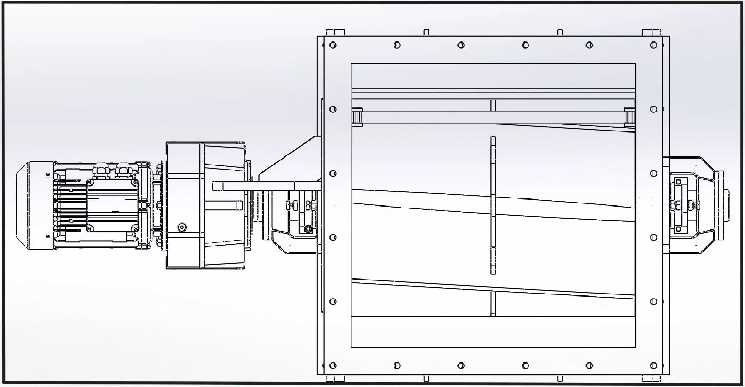 air lock 630X710X rotary feeder 3D model_2