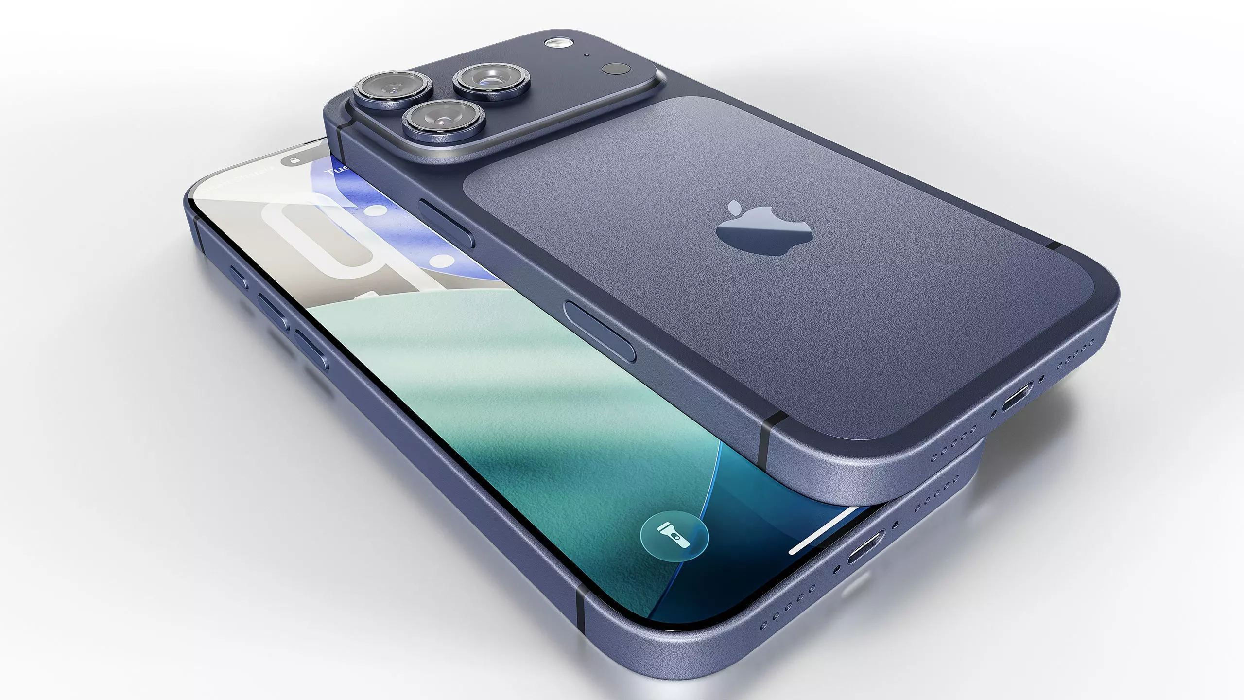 Apple iPhone 17 Pro Deep Blue 3D model_8