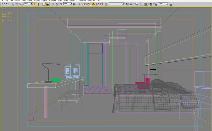 3d model room unity Glass Attached CGTrader .max with Guest   Model 3D Walls and Room T