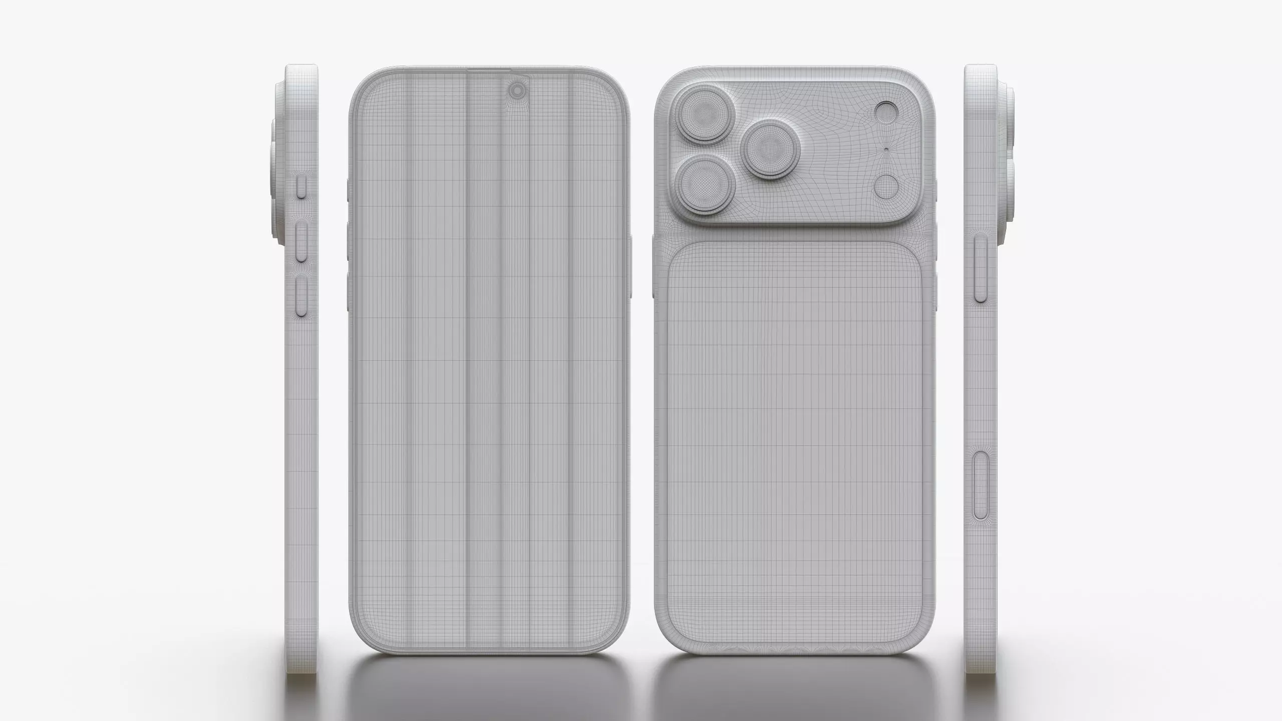 Apple iPhone 17 Pro Max Silver 3D model_19