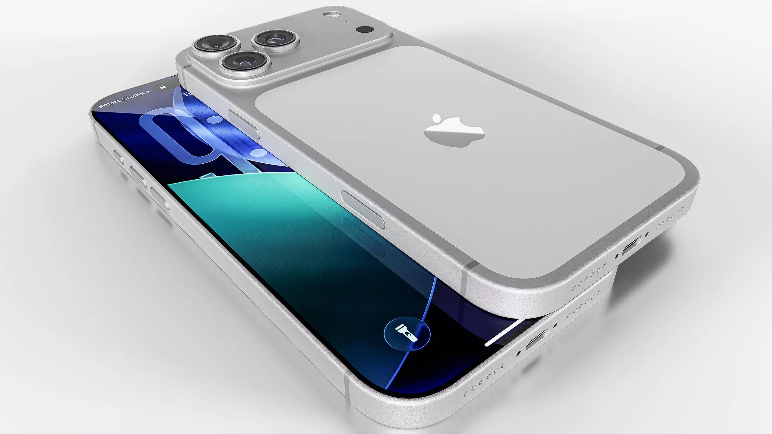 Apple iPhone 17 Pro Max Silver 3D model_16