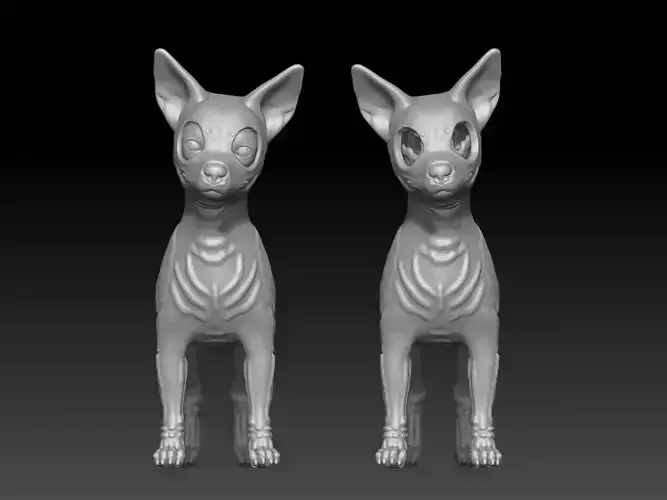 dog chihuahua skull pack 3