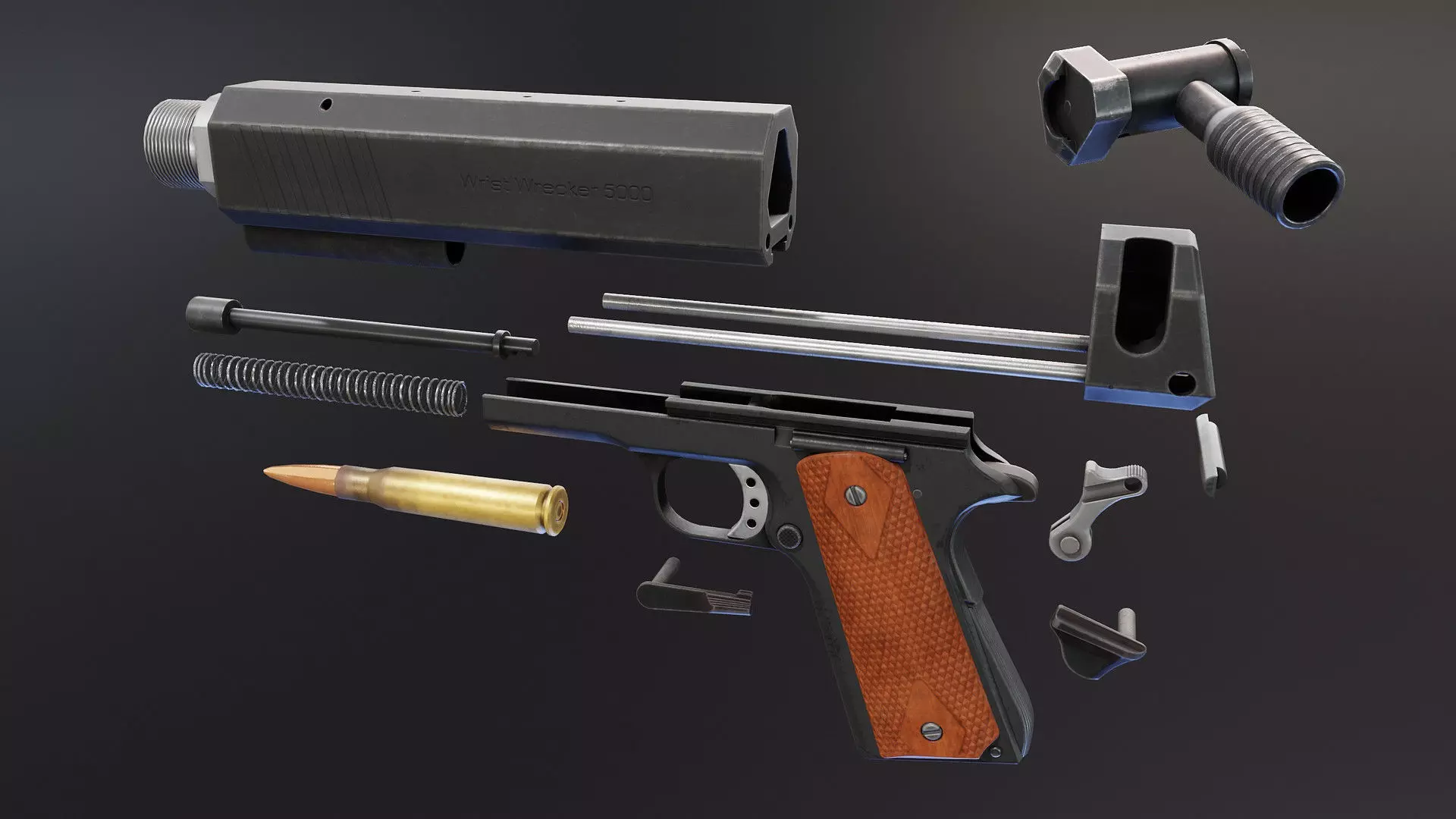 WristWrecker5000 Low-poly 3D model_8