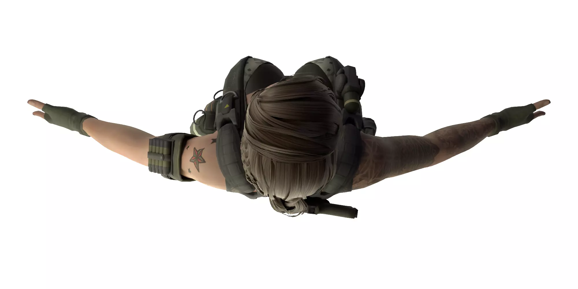 Shirley Yang Female Soldier 3D model_15