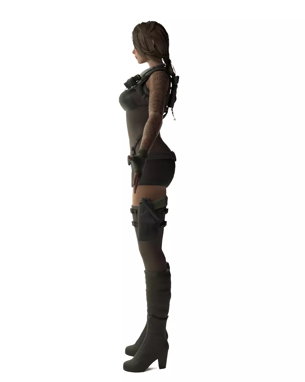 Shirley Yang Female Soldier 3D model_7
