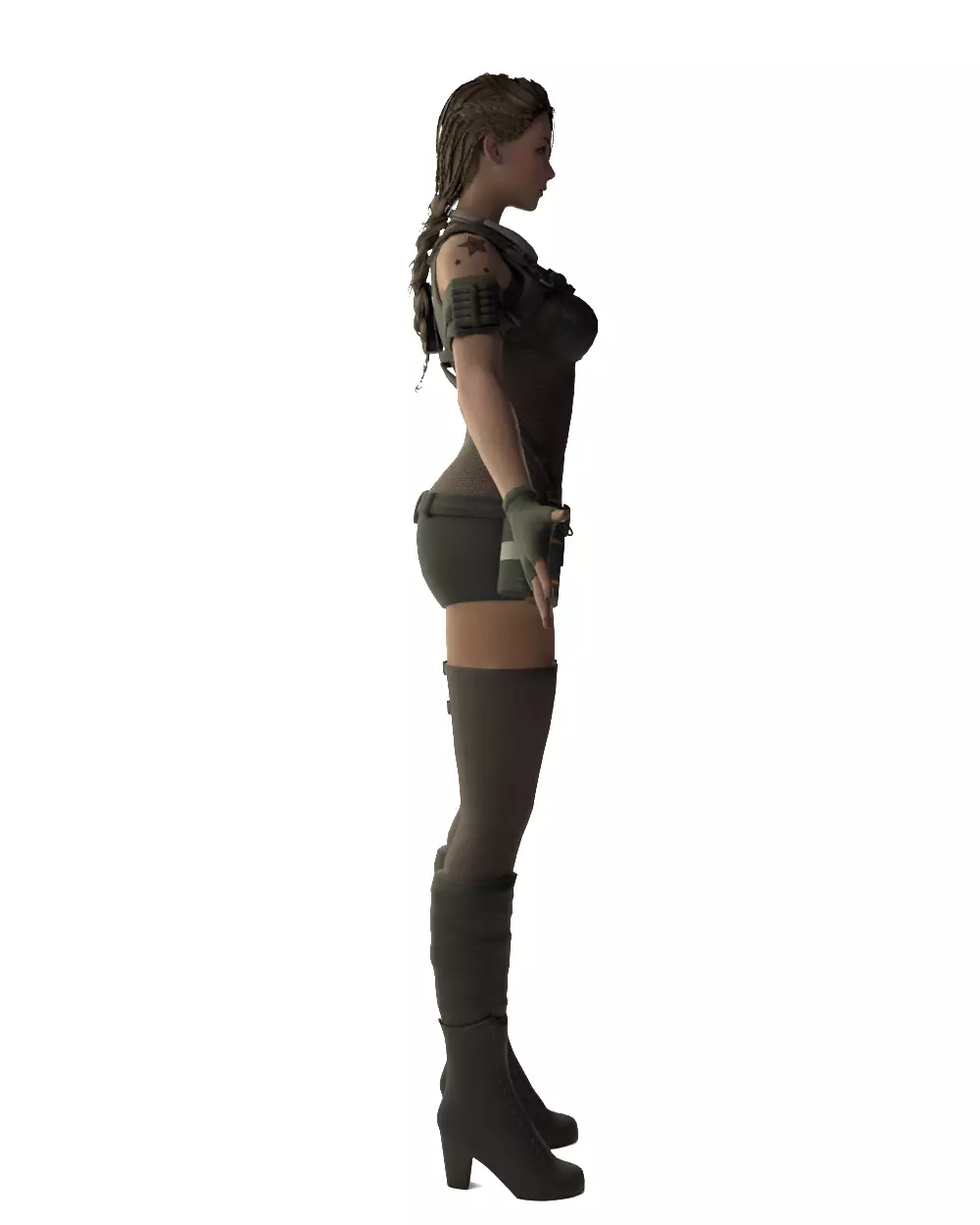 Shirley Yang Female Soldier 3D model_11