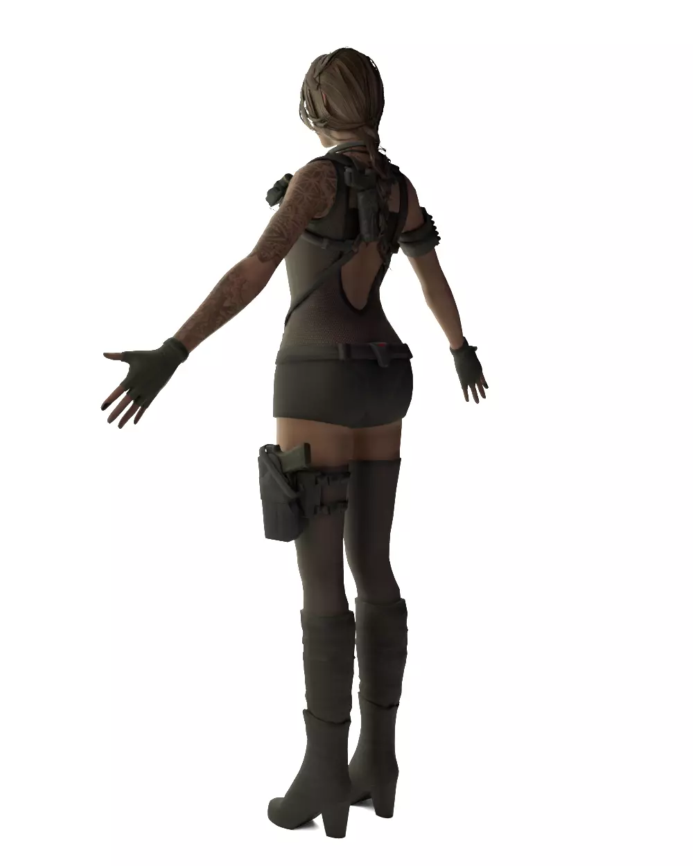 Shirley Yang Female Soldier 3D model_8