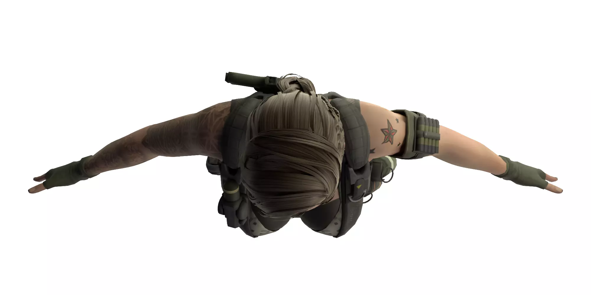 Shirley Yang Female Soldier 3D model_14