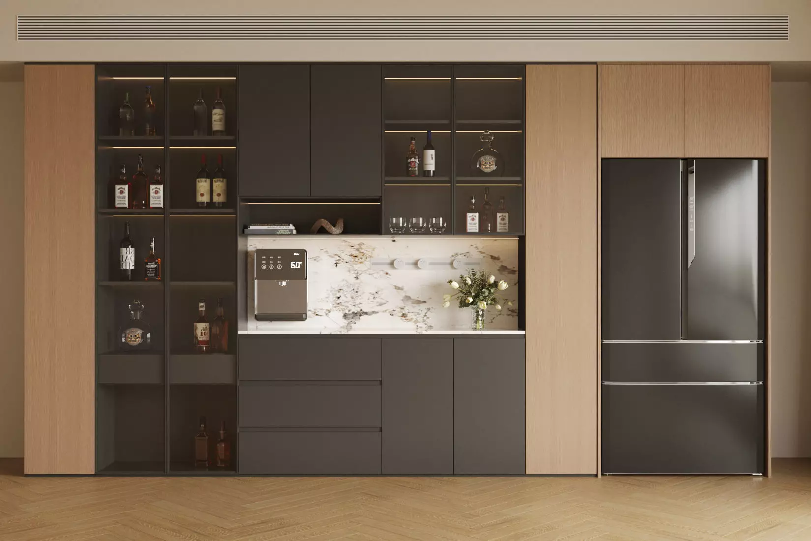 Italian   style sideboard 3D model_2