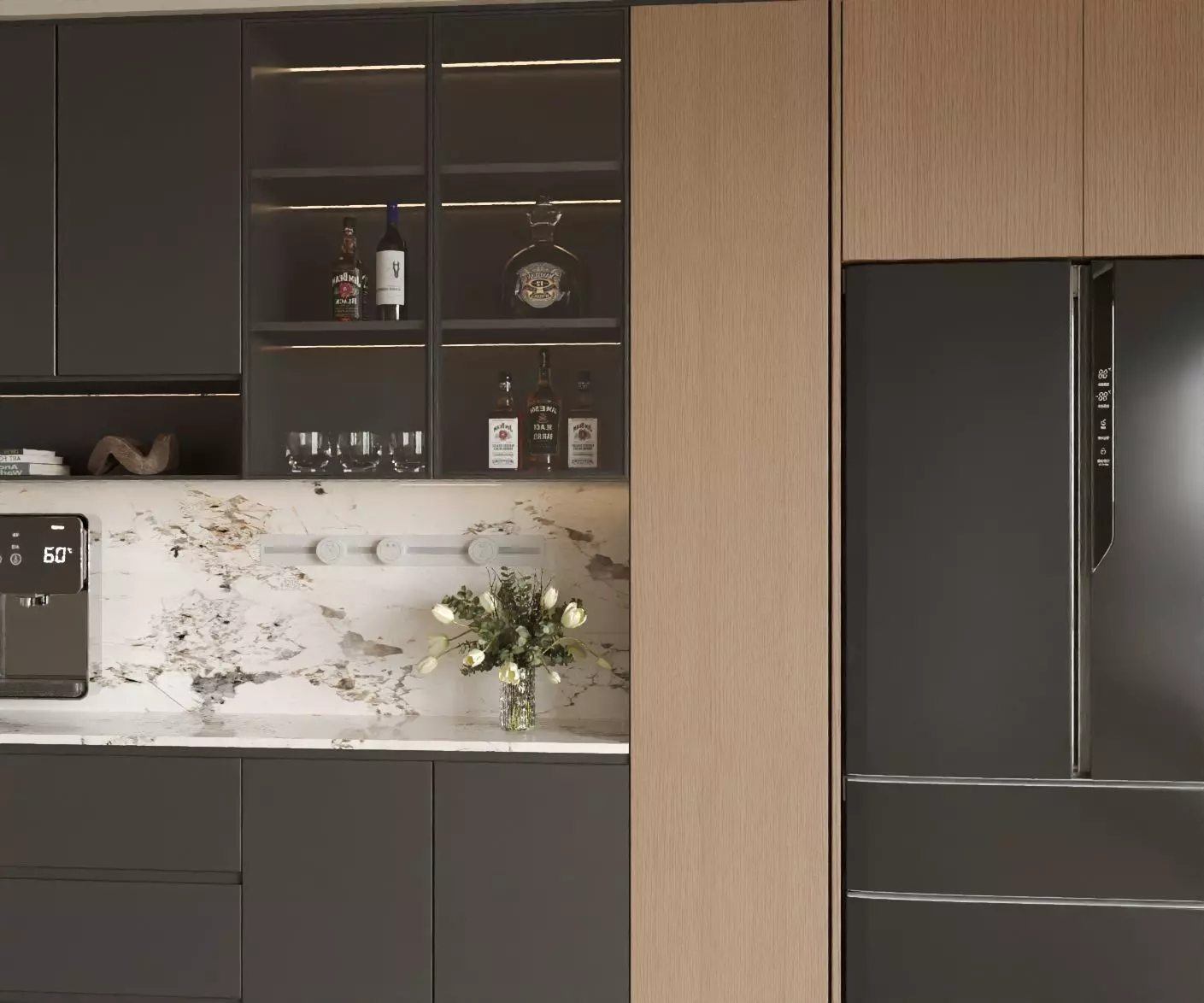 Italian   style sideboard 3D model_3