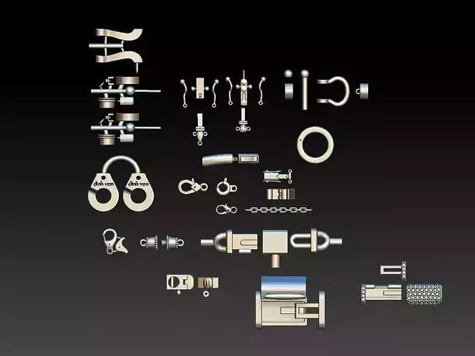 3D Printable Jewelry Clasps LocksHinges Hooks  Connectors