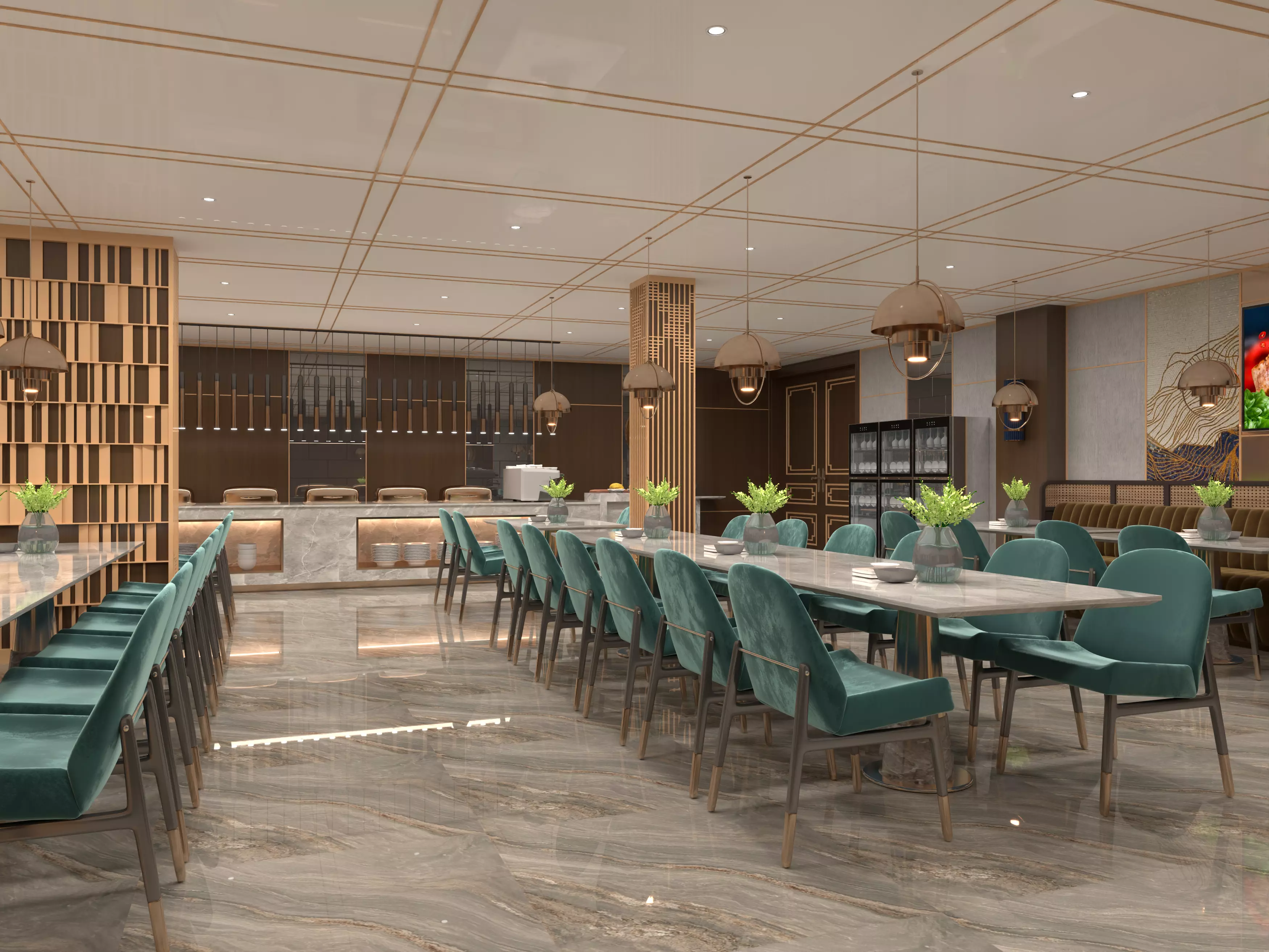 Restaurant Interior 3D 3D model_16