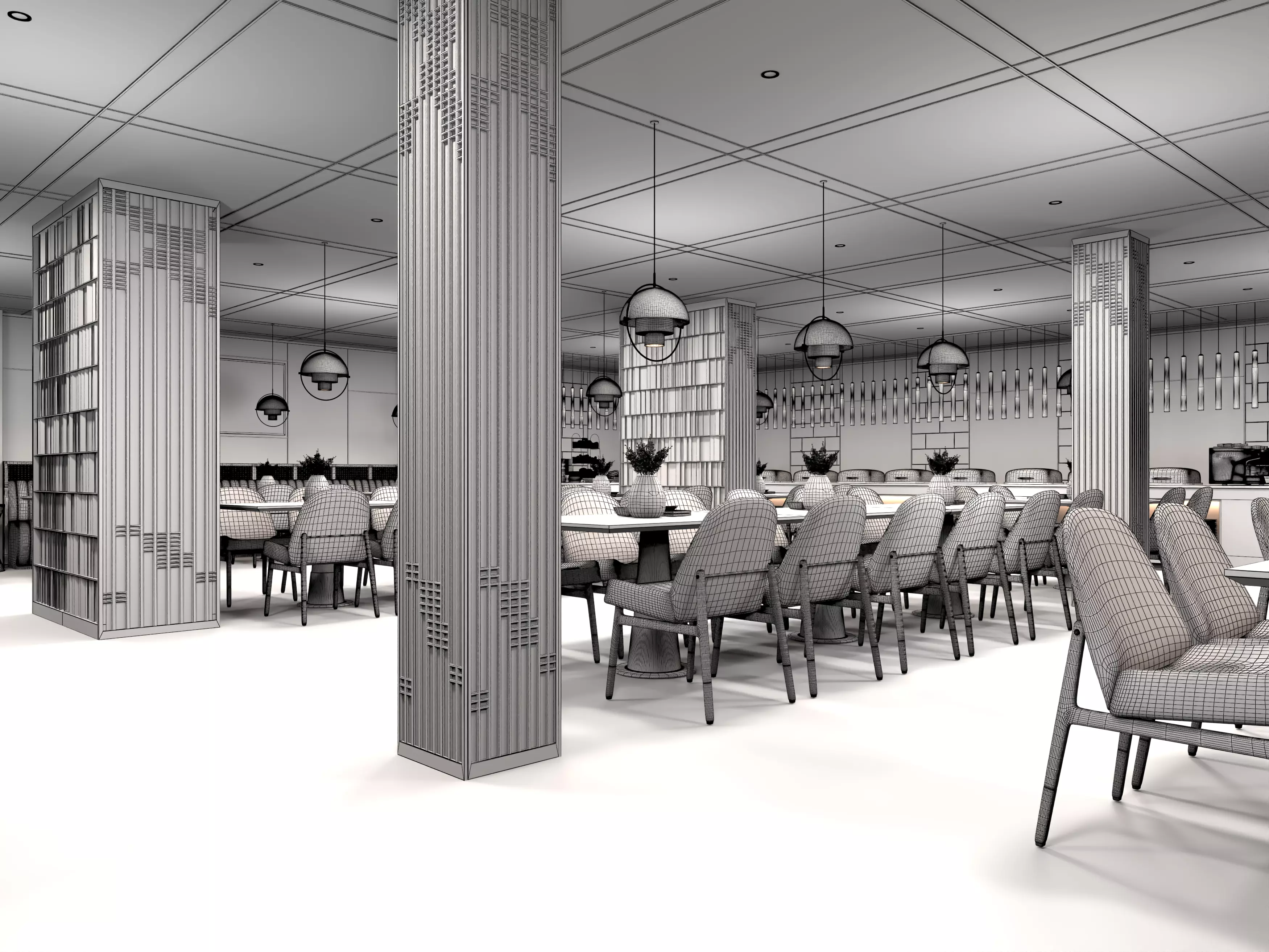 Restaurant Interior 3D 3D model_12