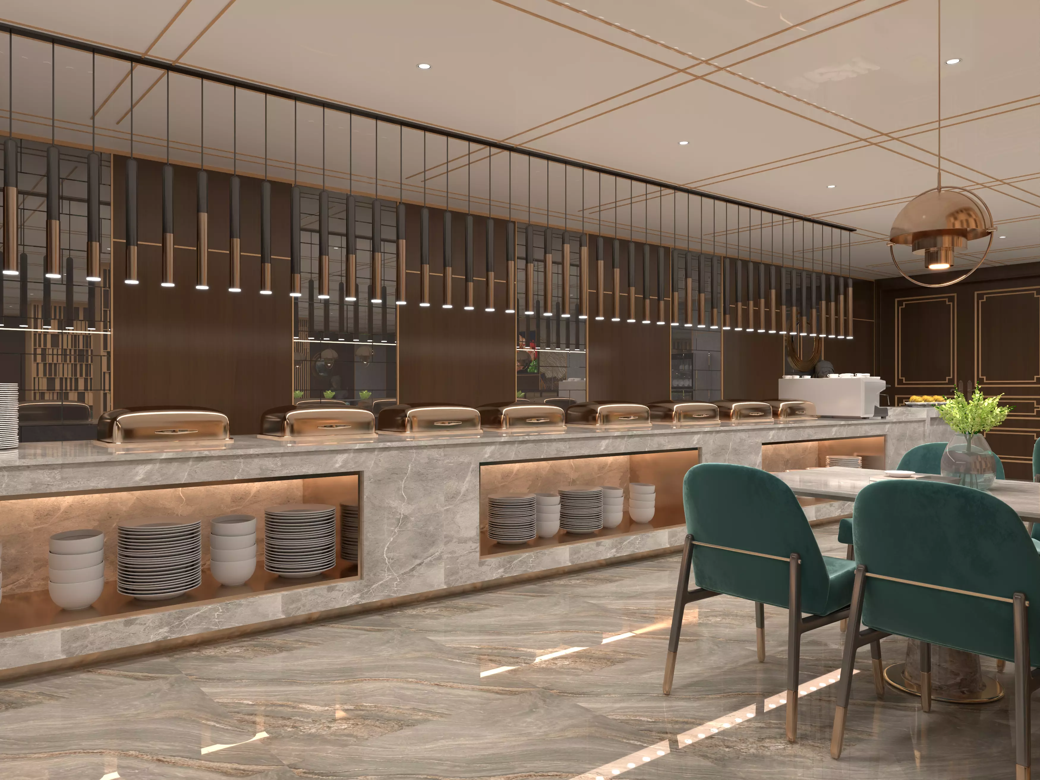 Restaurant Interior 3D 3D model_15