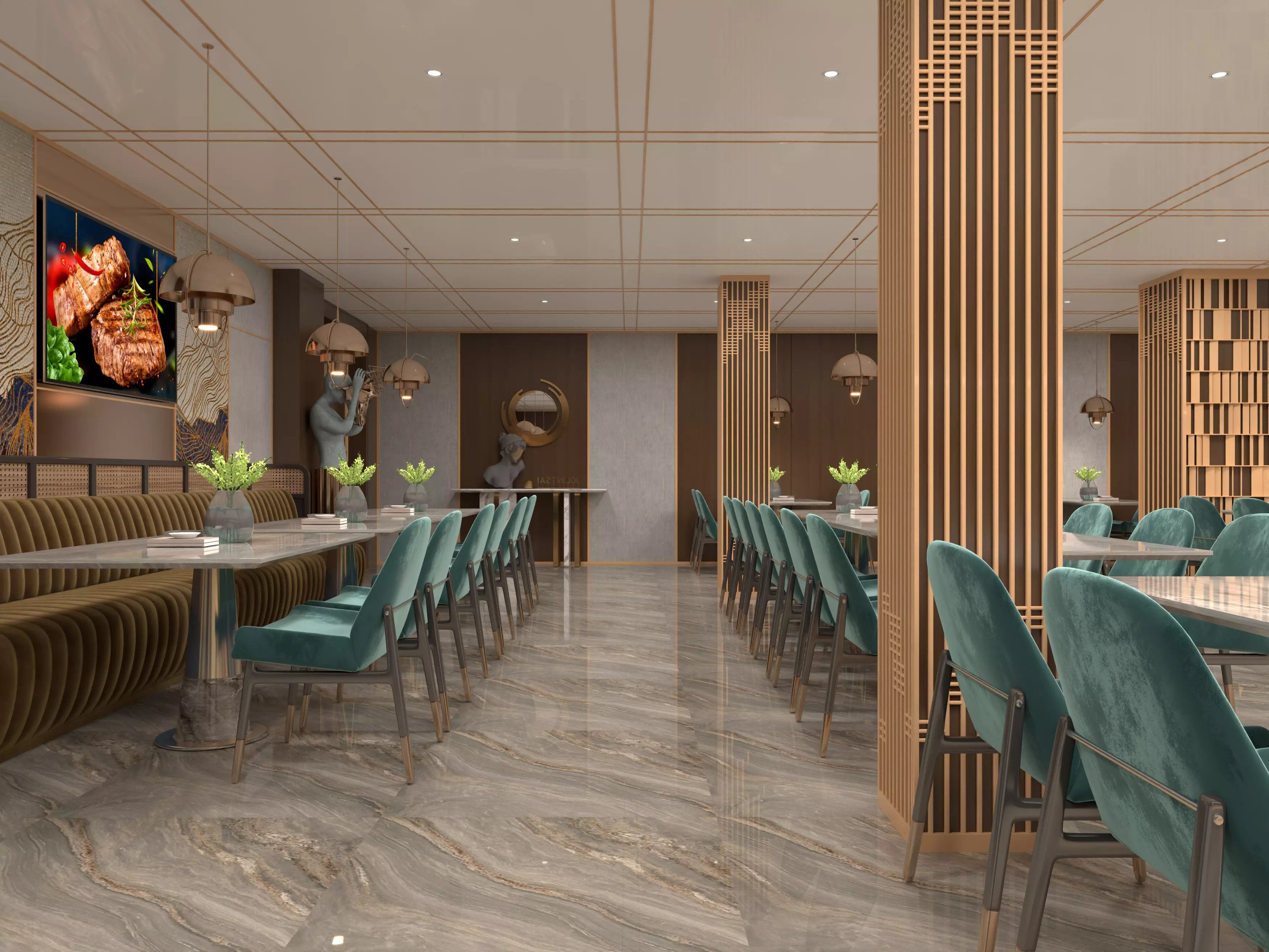 Restaurant Interior 3D 3D model_19