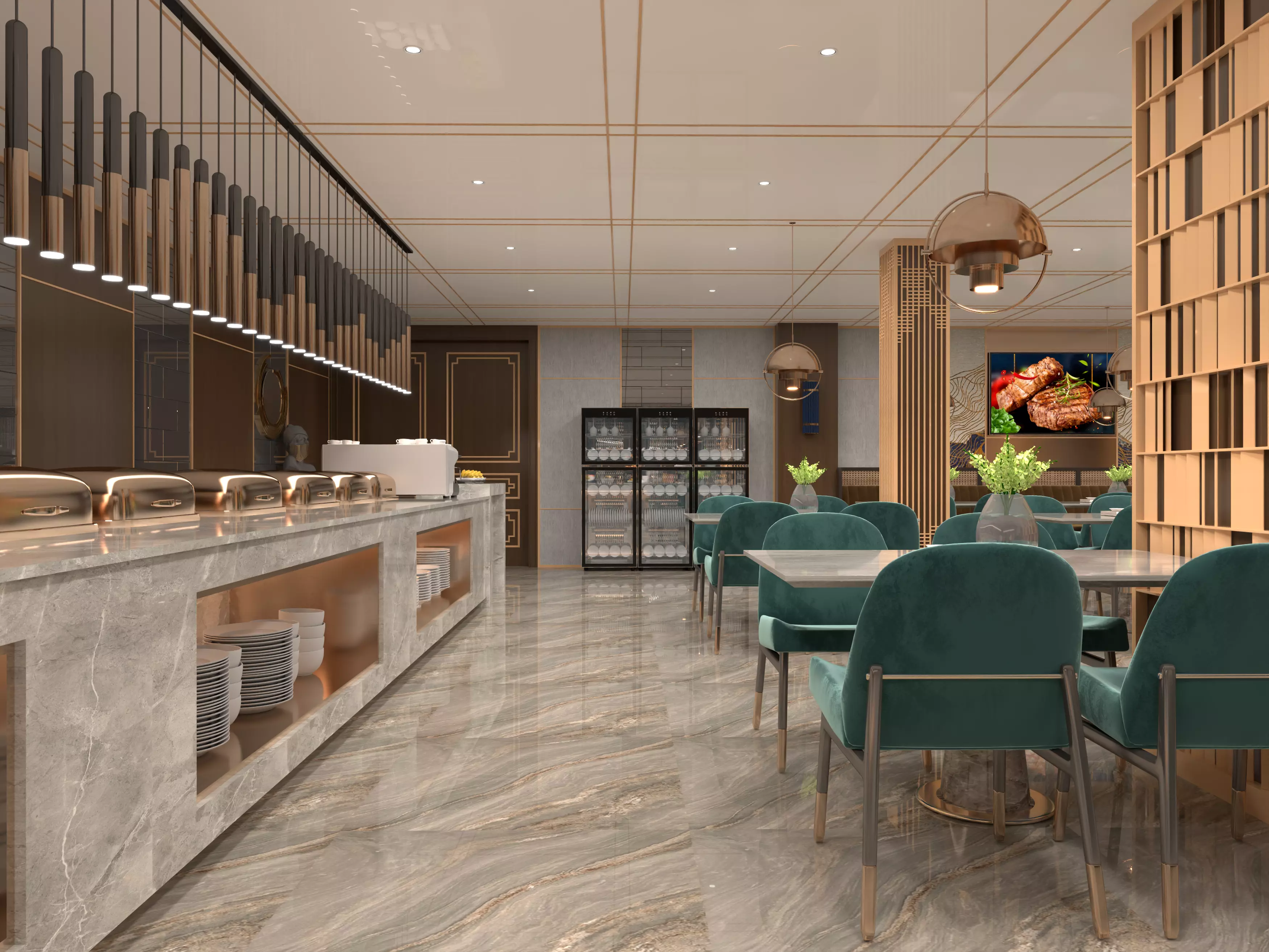 Restaurant Interior 3D 3D model_18