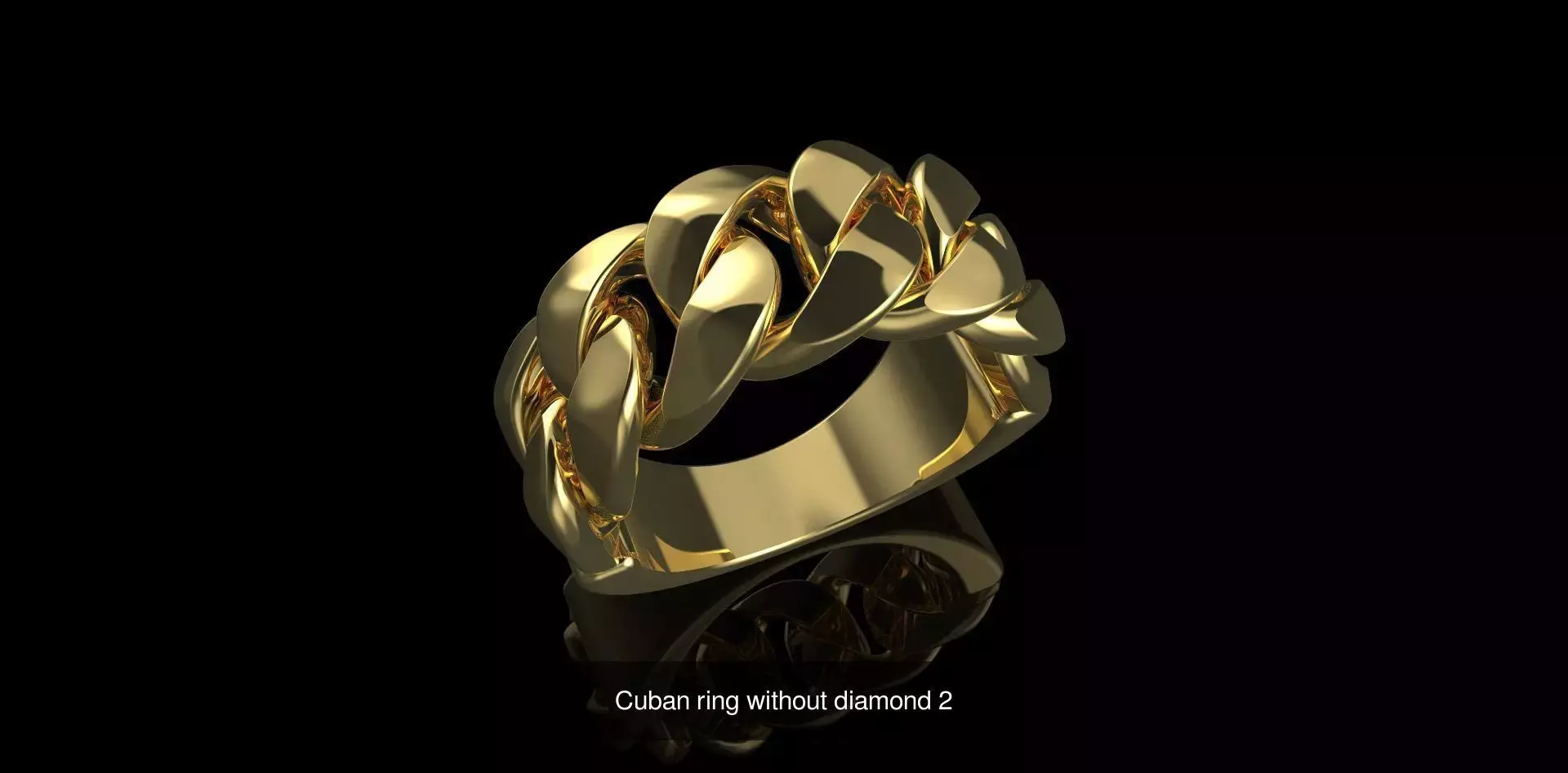 7 Sizes of Cuban Ring 3D Model Collection_6
