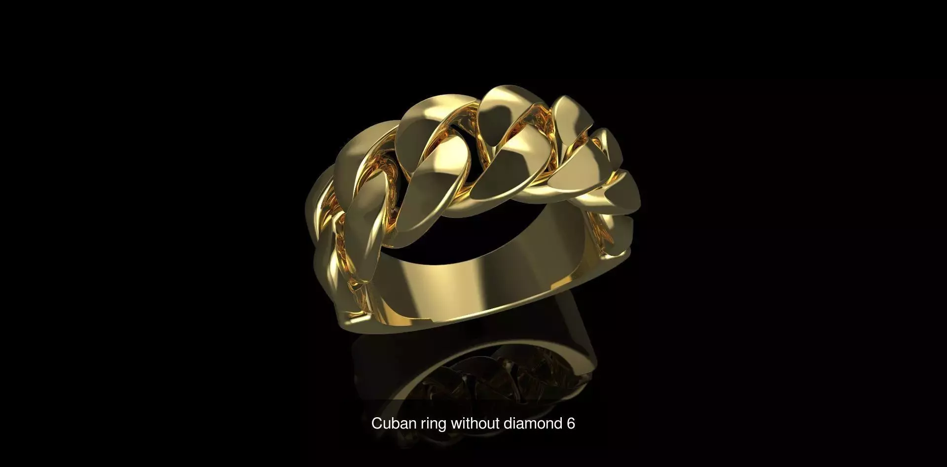 7 Sizes of Cuban Ring 3D Model Collection_2