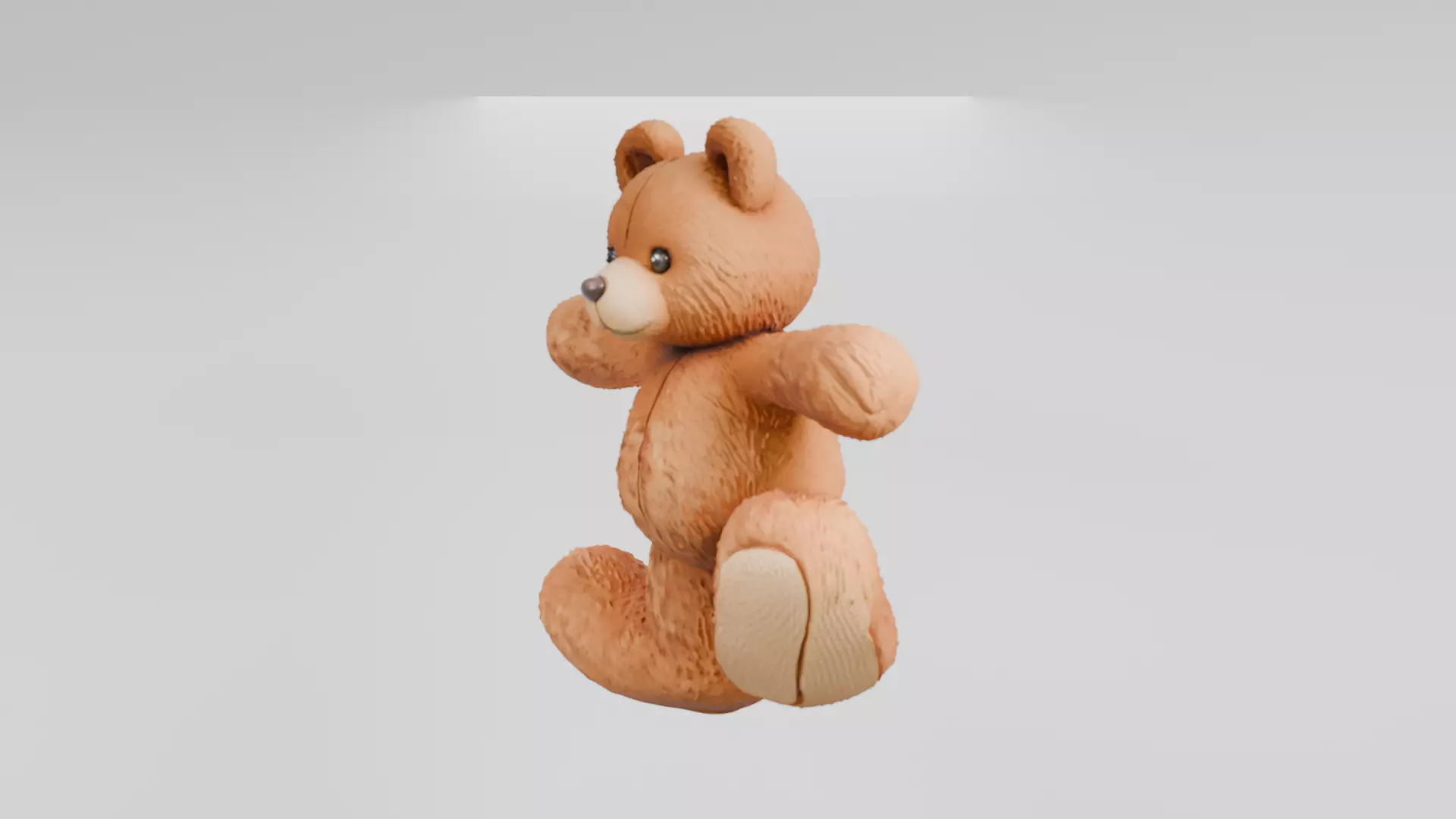 Teddy Bear 3D Model Cute Printable Toy 3D print model_2