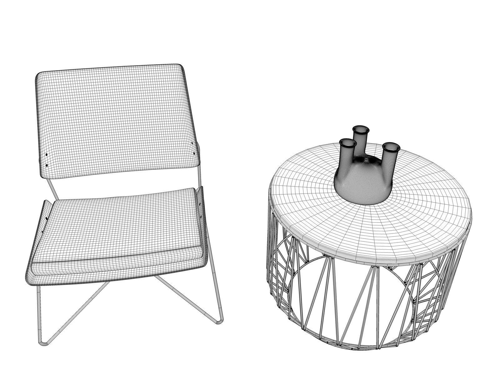 Furniture set 1 3D model_2