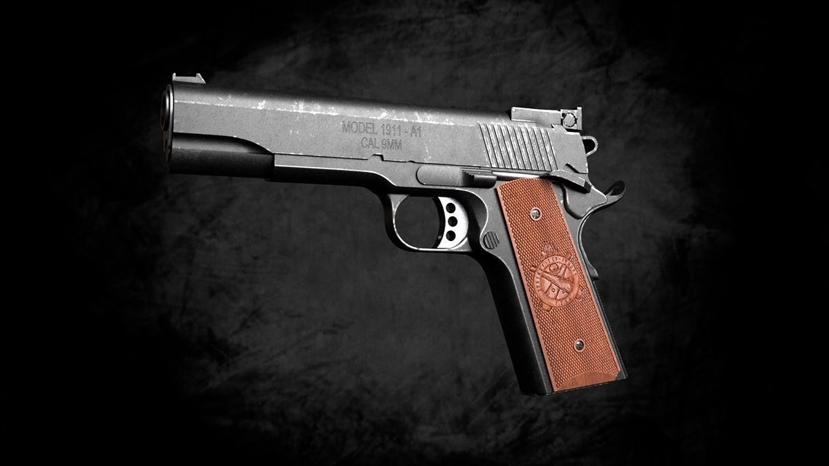colt 1911 RANGE OFFICER Free 3D model