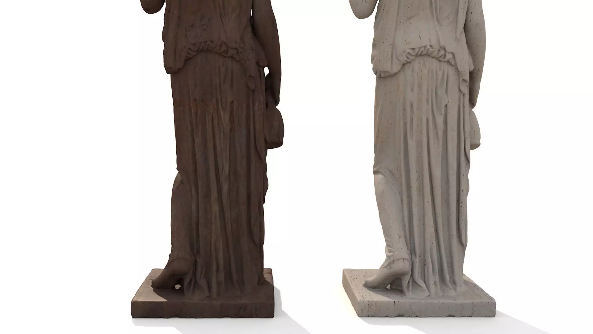 Hebe Classical Greek Sculpture PBR materials 3D model_7