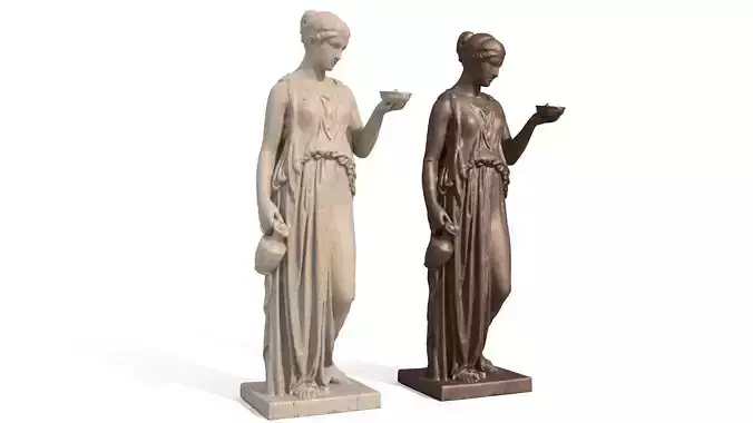 Hebe Classical Greek Sculpture PBR materials