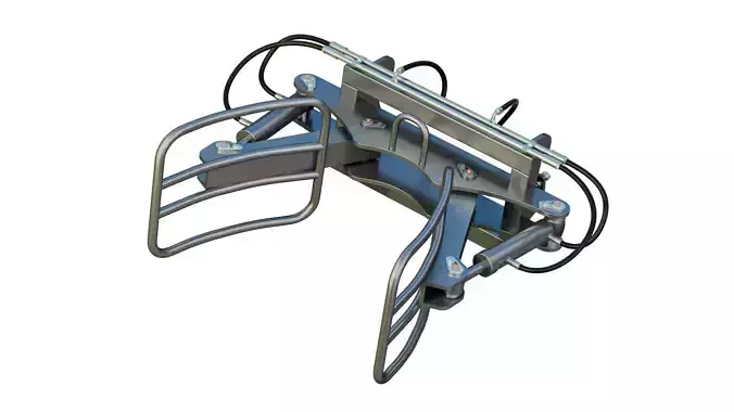Clamp attachment for round bales