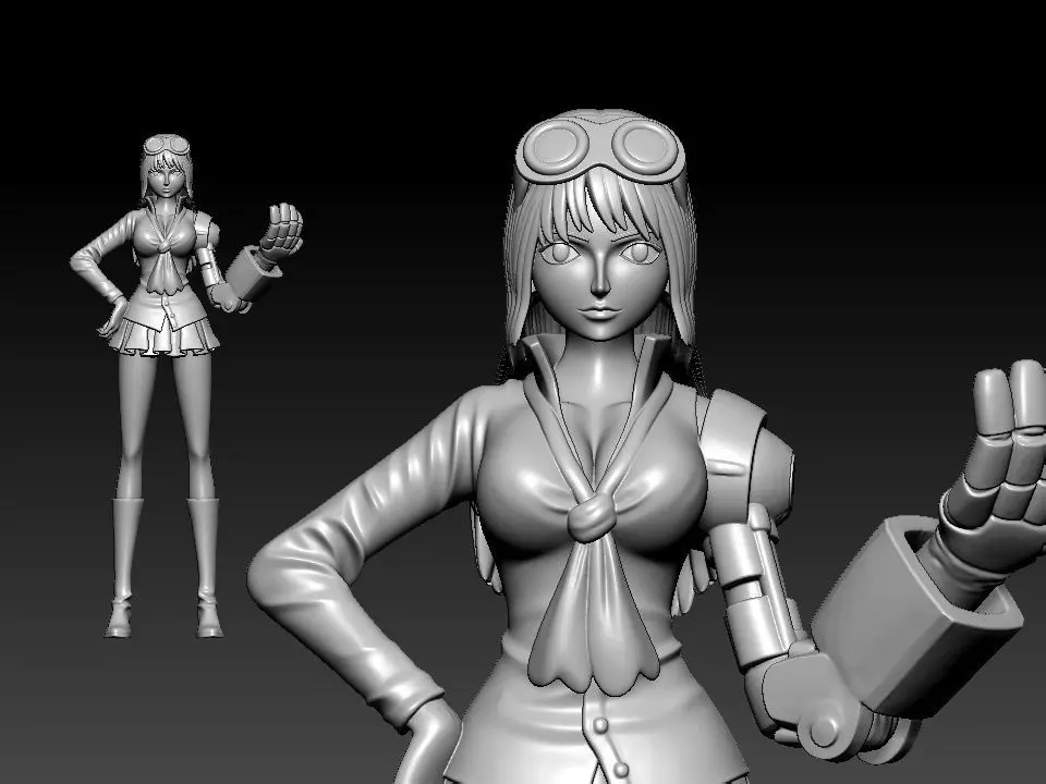 Ahiru - Revolutionary Army - One piece 3D print model_3