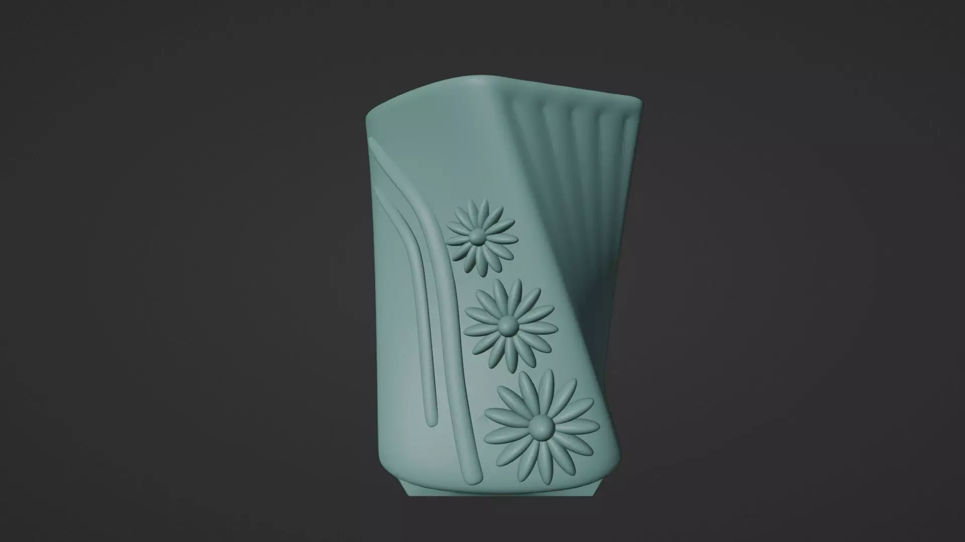 3D Printable Decorative Vase Model 3D print model_0