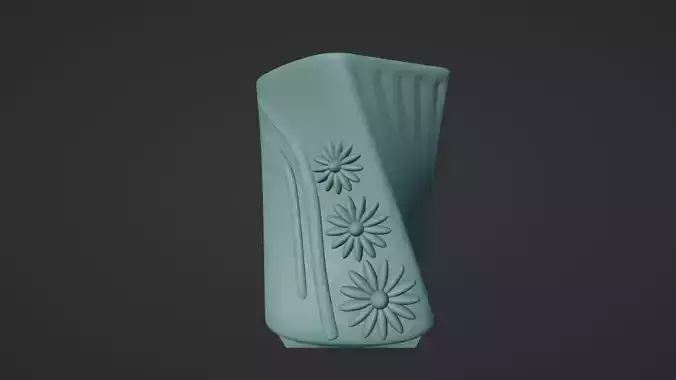 3D Printable Decorative Vase Model