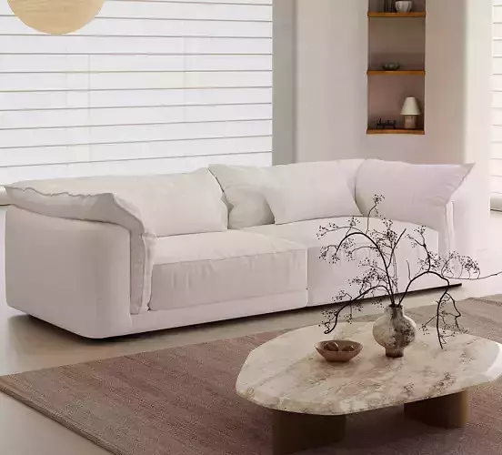 Pixels and Flowers living room interior scene